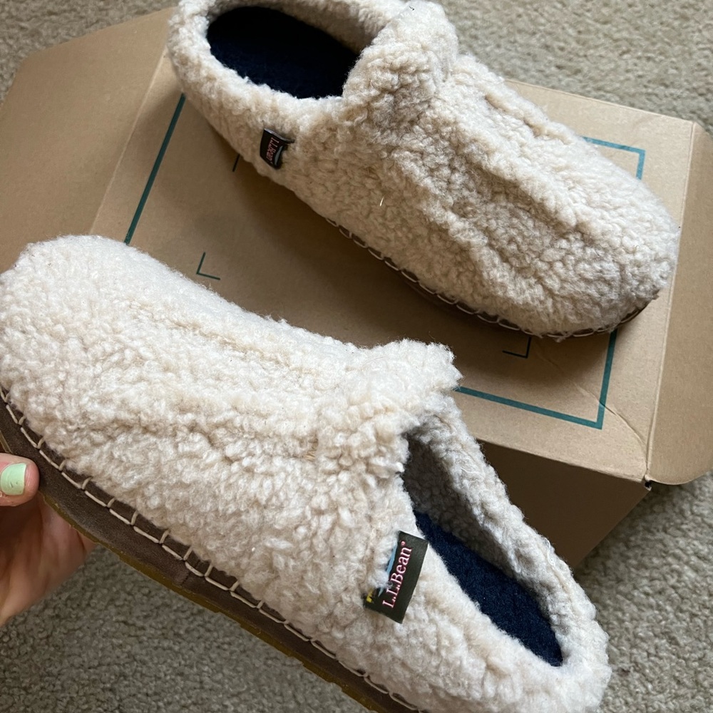 LL bean slippers!